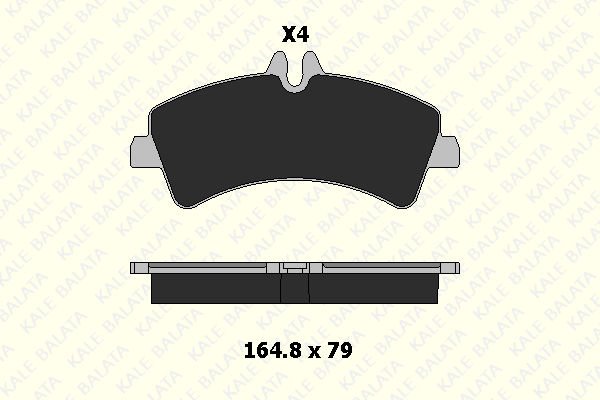 Volkswagen Crafter 2006-2016 Arası 2.0 TDI Kale Marka Arka Balata