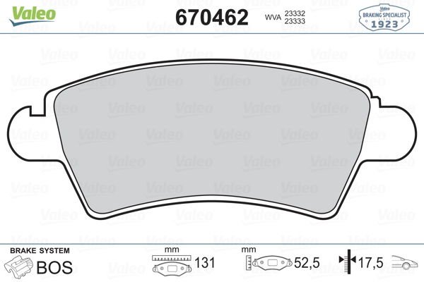 Peugeot 306 1993-2003 Arası 1.6 SR Valeo Marka Ön Balata