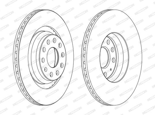 Volkswagen Golf 2003-2014 Arası 3.2 R32 4motion Ferodo Marka Arka Fren Diski