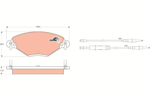 Citroen C5 2001-2005 Arası 1.8 16V TRW Marka Ön Balata
