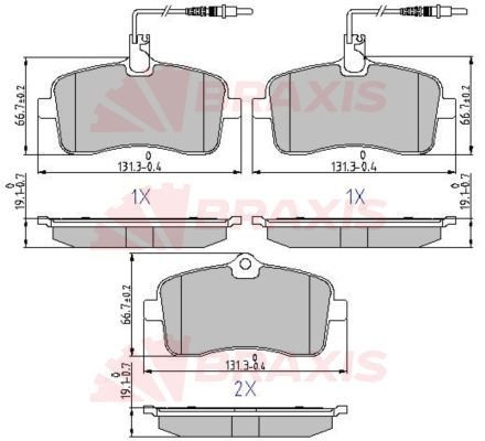 Peugeot 407 2004-2011 Arası 2.0 HDi 135 Braxis Marka Ön Balata Fişli