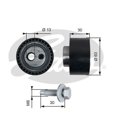 Fiat Ulysse 1994-2002 Arası 2.0 JTD 16V Gates Marka Vantilatör Kayış Gergi Rulmanı