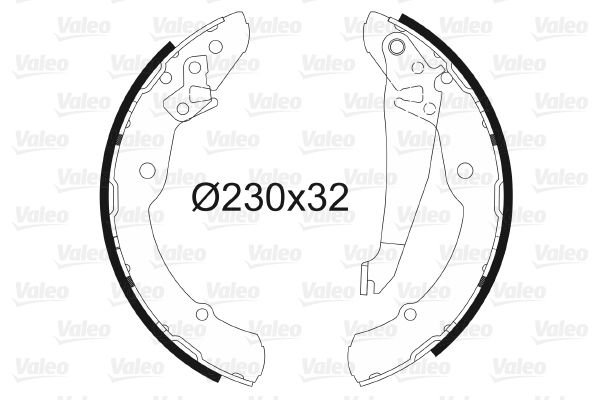 Volkswagen Caddy 1995-2004 Arası 75 1.6 Valeo Marka Pabuçlu Balata