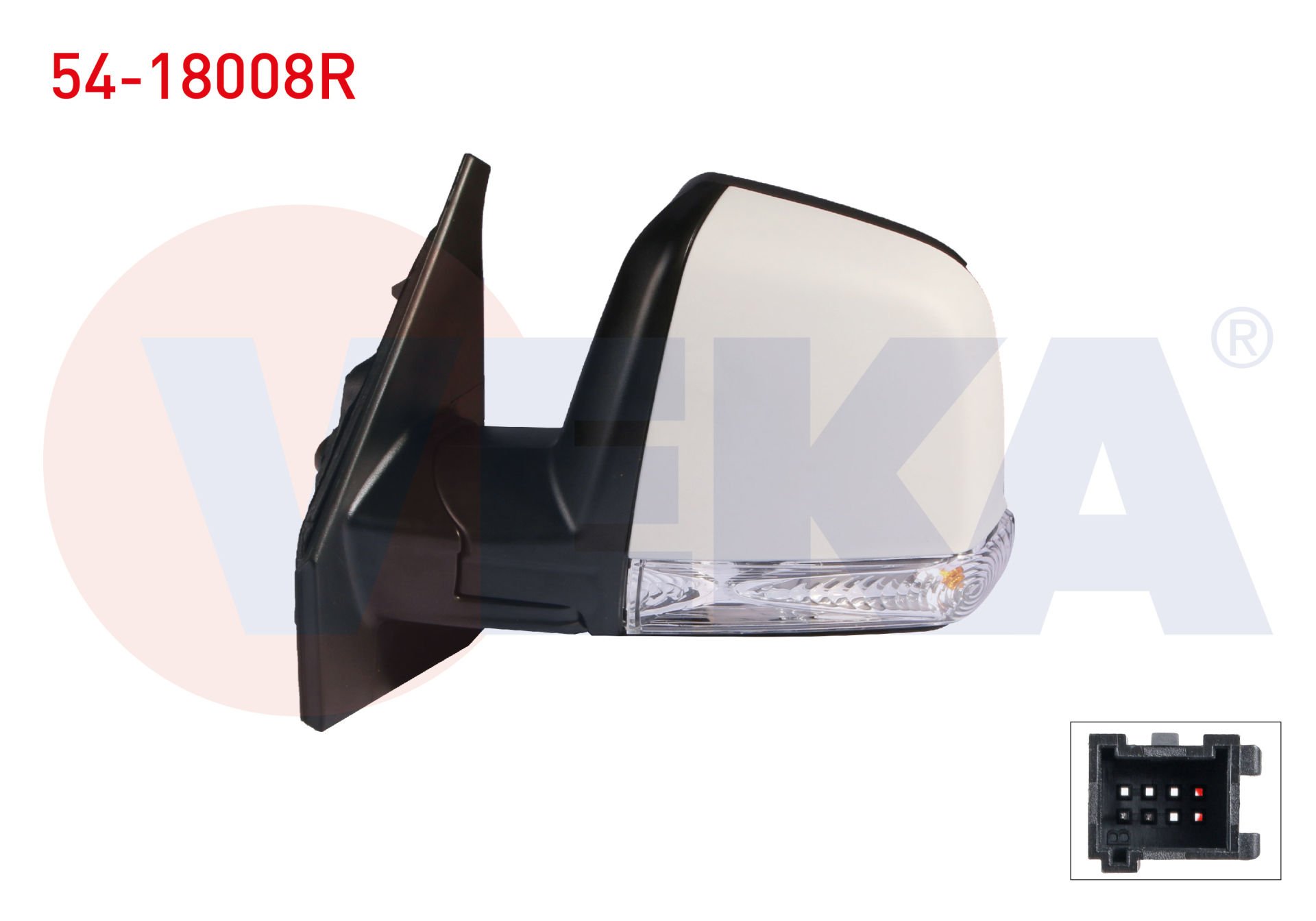 Doblo III Tek Cam Mekanik Sağ Ayna Veka 54-18008R
