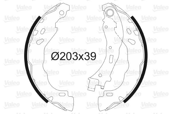 Peugeot 208 2012-2016 Arası 1.6 Valeo Marka Pabuçlu Balata