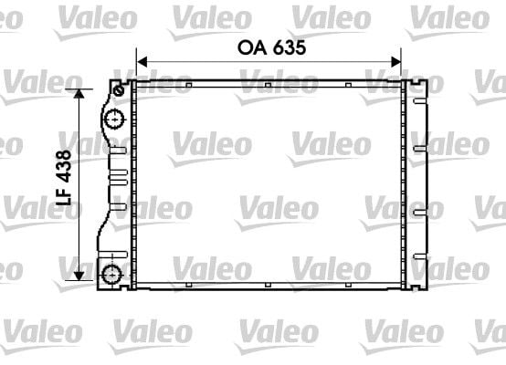 Renault Espace 1996-2002 Arası 2.2 dCi Valeo Marka Su Radyatörü