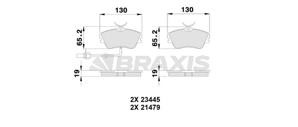 Volkswagen Transporter 1990-2004 Arası 1.9 TD Braxis Marka Ön Balata