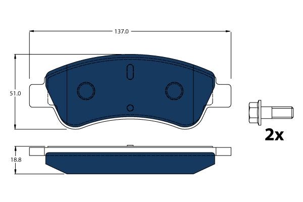 Citroen Berlingo 1996-2011 Arası Electric TRW Marka Ön Balata