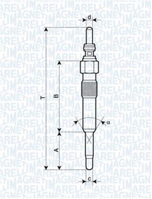 Volkswagen Passat 1988-2001 Arası 1.9 TDI Magneti Marelli Marka Kızdırma Bujisi