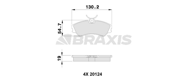 Volkswagen Transporter 1990-2004 Arası 1.9 D Braxis Marka Ön Balata
