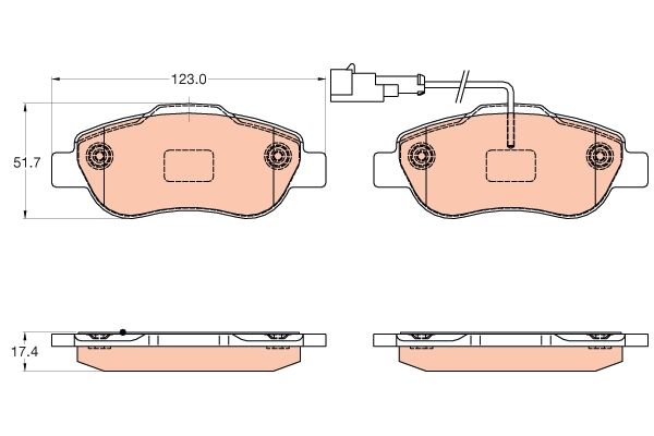 Fiat Panda 2003-2016 Arası 1.3 D Multijet TRW Marka Ön Balata