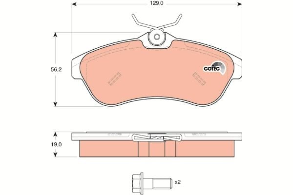 Citroen C2 2003-2017 Arası 1.4 TRW Marka Ön Balata