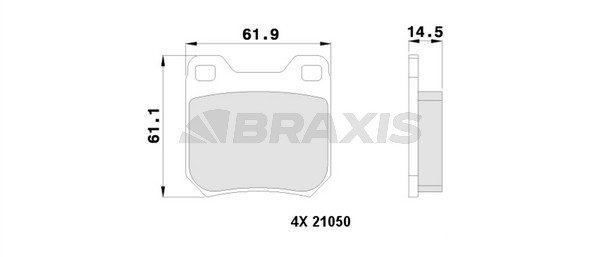 Opel Omega 1986-2005 Arası 2.3 TD Interc. Braxis Marka Arka Balata