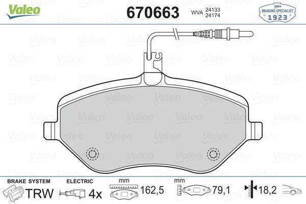 Peugeot 407 2004-2011 Arası 2.2 16V Valeo Marka Ön Balata