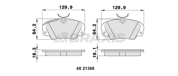 Opel Omega 1986-1994 Arası 3.0 Cat Braxis Marka Ön Balata