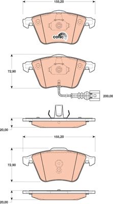 Volkswagen Golf 2008-2016 Arası 1.2 TSI TRW Marka Ön Balata