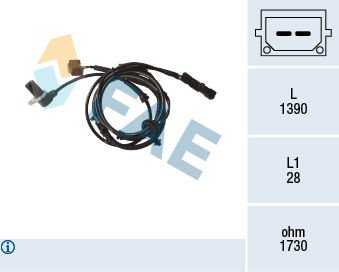 Audi A4 2000-2005 Arası 1.8 T quattro FAE Marka Arka Abs Sensörü