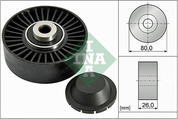 Fiat Brava 1995-2003 Arası 1.9 TD 100 S, 1.9 TD 75 S INA Marka Vantilatör Kayış Gergi Rulmanı