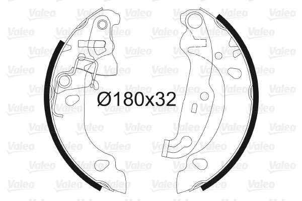 Ford Ka 1996-2008 Arası 1.3 i Valeo Marka Pabuçlu Balata