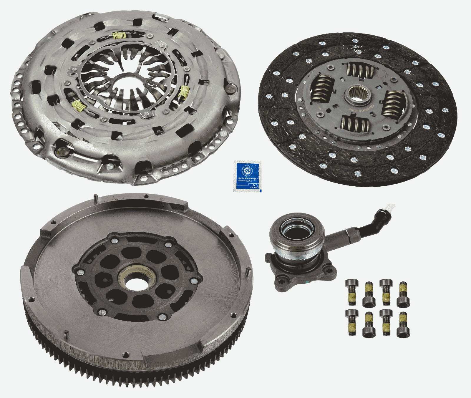 Ford Tourneo Custom 2012-2016 Arası Sachs Marka Debriyaj Seti
