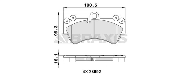 Volkswagen Touareg 2002-2013 Arası 4.2 V8 Braxis Marka Ön Balata