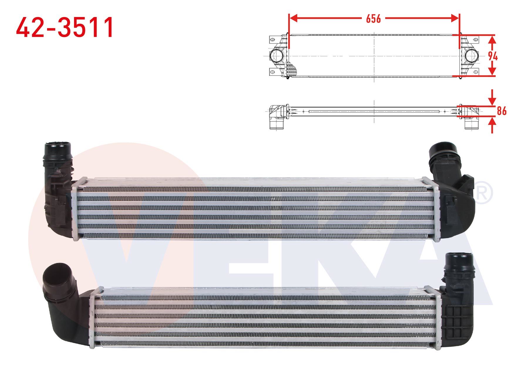 Fluence 1.5 Dci İntercooler Radyatör Veka 42-3511
