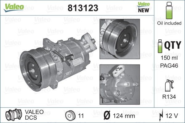 Alfa Romeo 159 2005-2012 Arası 2.4 JTDM Q4 Valeo Marka Klima Kompresörü