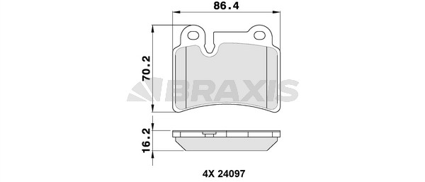 Volkswagen Touareg 2002-2013 Arası 3.2 V6 Braxis Marka Arka Balata