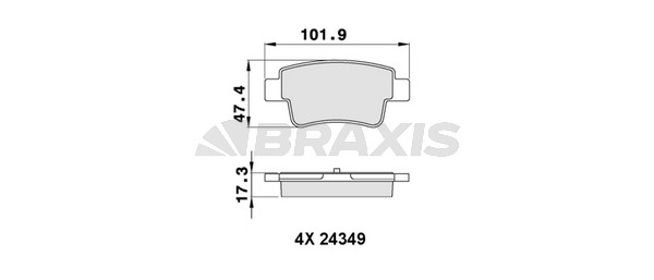 Opel Corsa 2006-2014 Arası 1.7 CDTI Braxis Marka Arka Balata