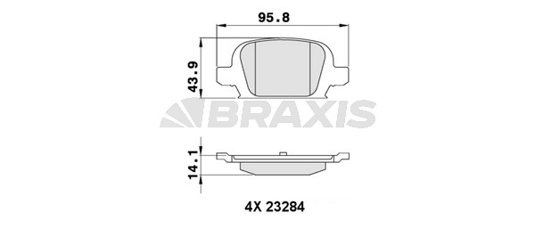 Opel Corsa 2000-2009 Arası 1.8 Braxis Marka Arka Balata