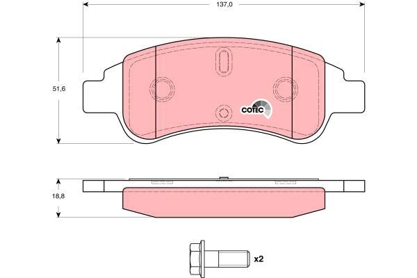 Citroen Berlingo 1996-2011 Arası 1.8 D TRW Marka Ön Balata