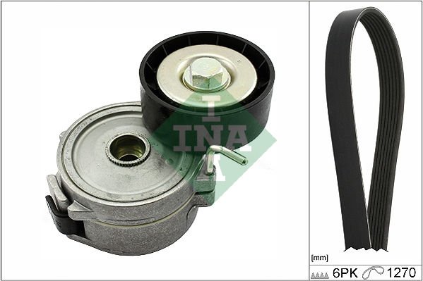 Ford Focus 2010-2014 Arası 2.0 TDCi INA Marka Vantilatör Kayış Seti