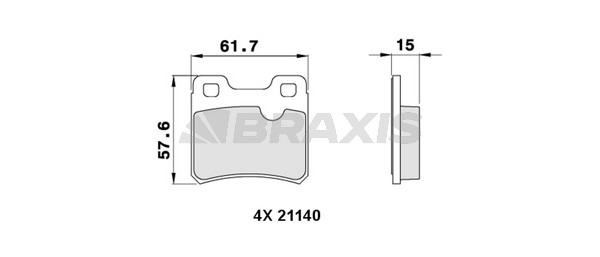 Opel Astra 1991-1998 Arası 1.8 i 16V Braxis Marka Arka Balata