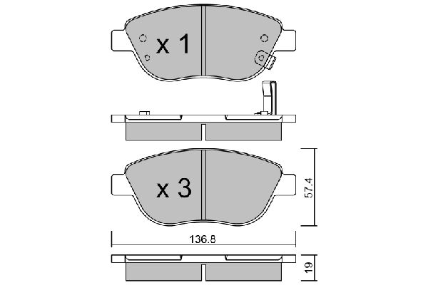 Opel Corsa 2006-2014 Arası 1.3 CDTI Aisin Marka Ön Balata