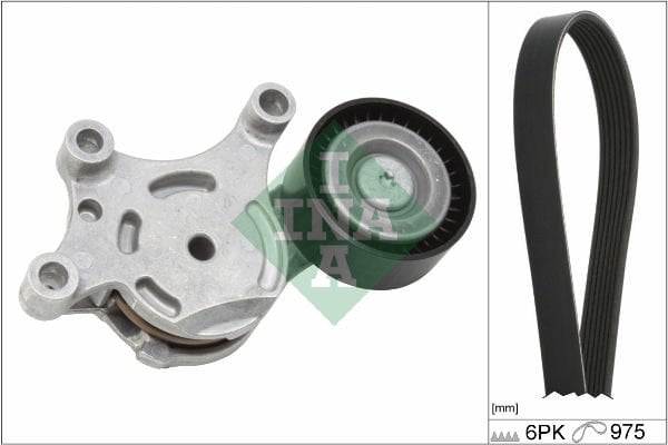Ford Focus 2010-2014 Arası 1.6 TDCi INA Marka Vantilatör Kayış Seti