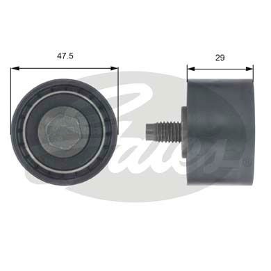 Ford Mondeo 1996-2000 Arası 1.8 i, 1.6 i, 2.0 i Gates Marka Vantilatör Kayış Gergi Rulmanı