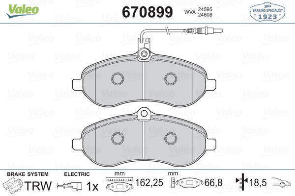 Peugeot Expert Tepee 2007-2011 Arası 2.0 HDi 100 Valeo Marka Ön Balata