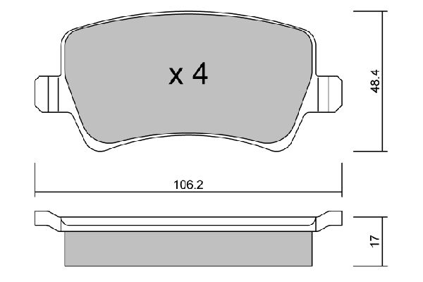 Ford Galaxy 2006-2015 Arası 2.0 TDCi Aisin Marka Arka Balata