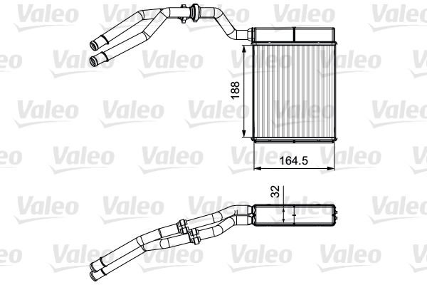 Ford Mondeo 2007-2015 Arası 2.0 TDCi, 2.0 LPG Valeo Marka Kalorifer Radyatörü