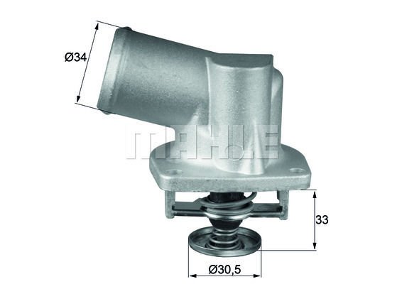 Opel Tigra 1994-2000 Arası 1.4 16V, 1.6 16V Mahle Marka Termostat