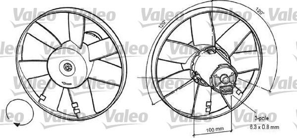 Ford Galaxy 1995-2006 Arası 2.0 i Valeo Marka Radyatör Fan ve Motoru