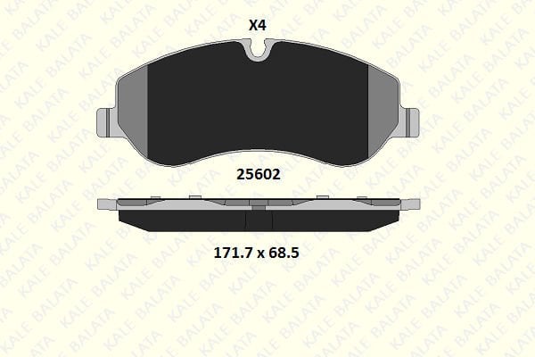 Ford Transit Custom 2012-2016 Arası 2.2 TDCi Kale Marka Ön Balata