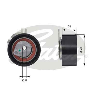 Opel Movano 1998-2003 Arası 2.2 DTI Gates Marka Vantilatör Kayış Gergi Rulmanı