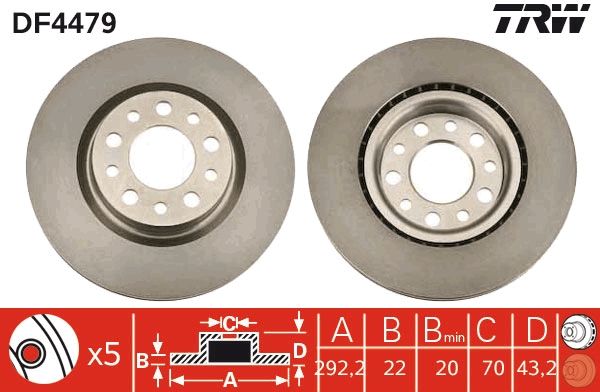 Alfa Romeo 159 2005-2012 Arası 3.2 JTS Q4 TRW Marka Arka Fren Diski