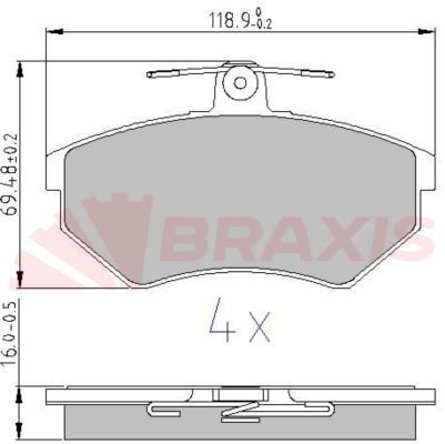 Volkswagen Passat 1979-1997 Arası 1.8 G60 Syncro Braxis Marka Ön Balata