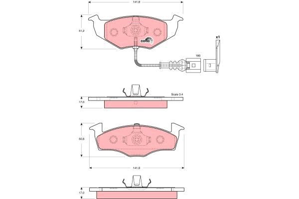 Volkswagen Polo 2001-2014 Arası 1.2 TRW Marka Ön Balata