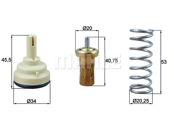 Volkswagen Passat Cc 2008-2012 Arası 1.4 TSI MultiFuel Mahle Marka Termostat