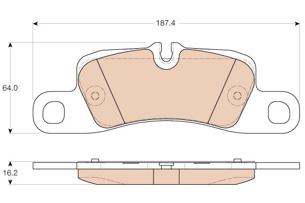 Porsche Cayenne 2010-2014 Arası 4.8 S TRW Marka Arka Balata