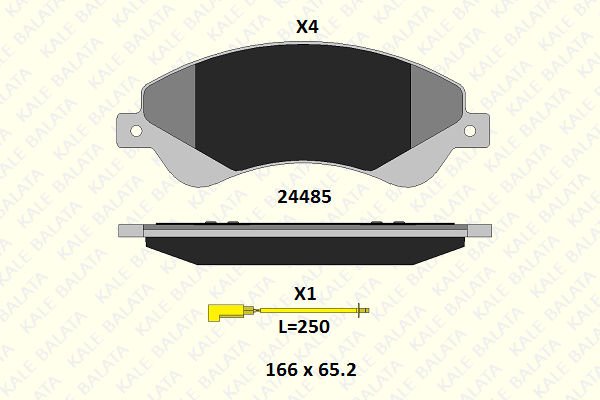 Ford Transit 2006-2014 Arası 2.2 TDCi Kale Marka Ön Balata