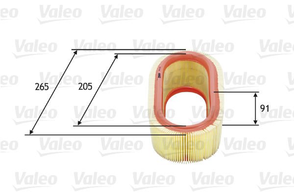 Renault Megane 1995-2008 Arası 1.4 i Valeo Marka Hava Filtresi